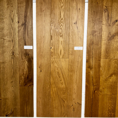 Boston Engineered Real Wood Oak Brushed, Mellow Reactive Stain with Sunken Filler
